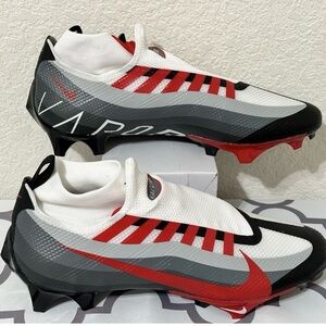 Nike Vapor Edge Pro 360 Grey Black Red Whte Football Shoes Size 12  DV0778-002